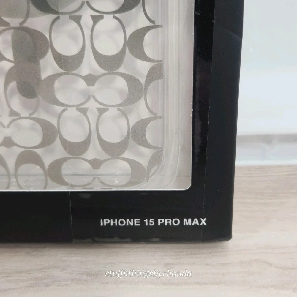 Coach Clear Protective Case with Magsafe iPhone 15 Pro Max‎ Khaki To Green Ombre